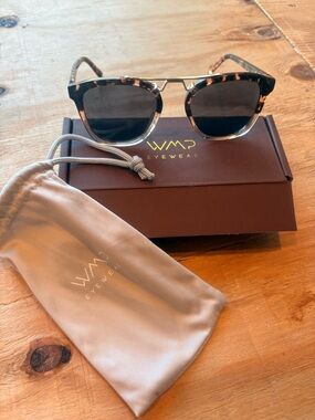 Warby Parker Tortoise Frame Sunglasses with Dark Lenses